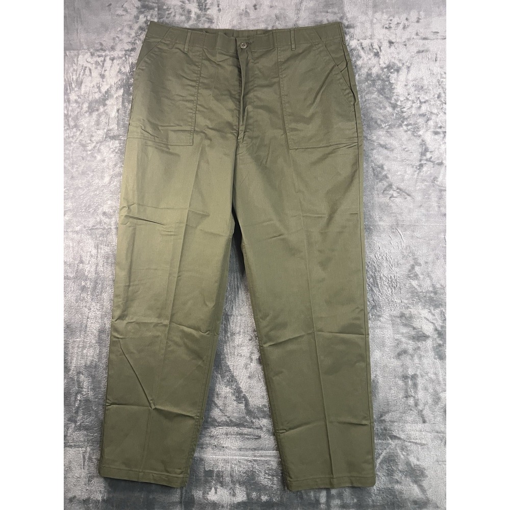 VTG 1977 US Army NOS Deadstock OG507 Size 44X33 Olive Drab Utility Baker Pants